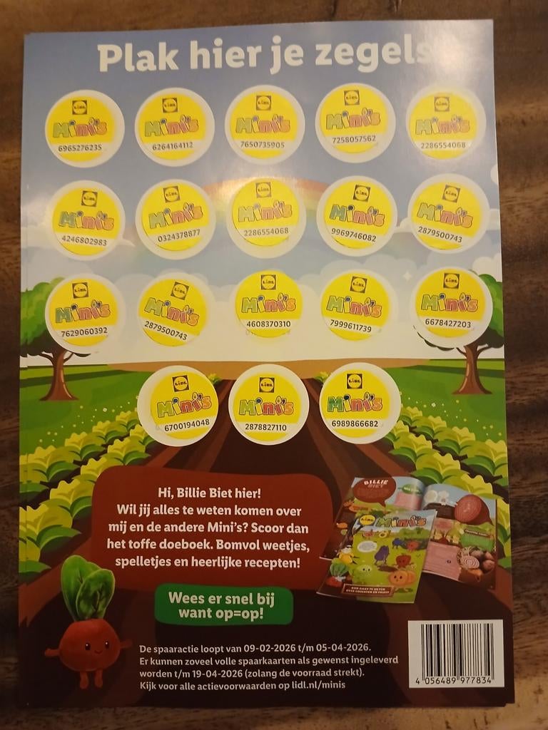 Lidl Minis spaarkaarten, Ophalen of Verzenden, Winkel, Super of Benzinepomp, Zegels, Bonnen of Punten