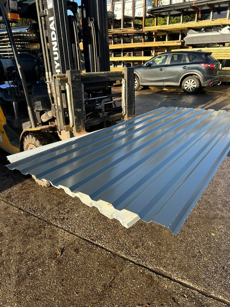 2e keus Antraciet damwand dak en wand profiel, Kunststof, Nieuw, 15 m² of meer, Grijs