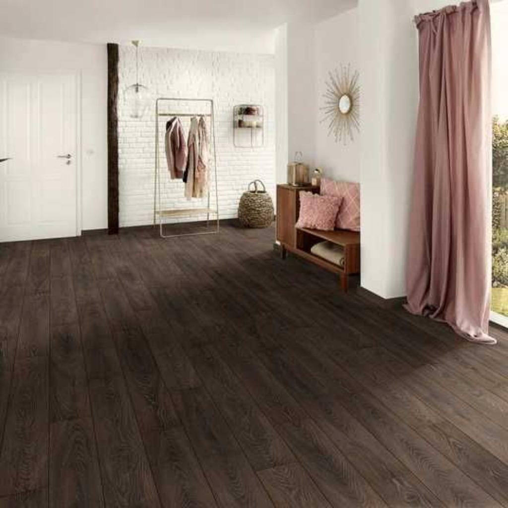 Waterbestendig Laminaat Espresso Carpenter Oak €14,95m2, 75 m² of meer, Nieuw, Ophalen of Verzenden, Laminaat
