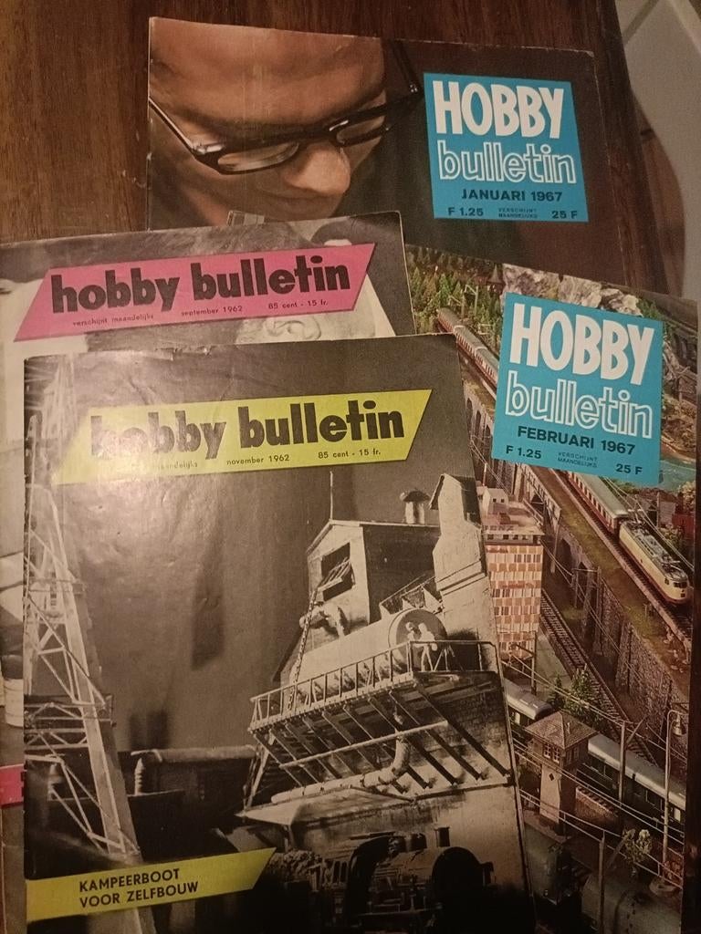 Oude Hobby Bulletin Tijdschriften - 1962 & 1967, Ophalen of Verzenden, Gebruikt, Boek, Overige typen