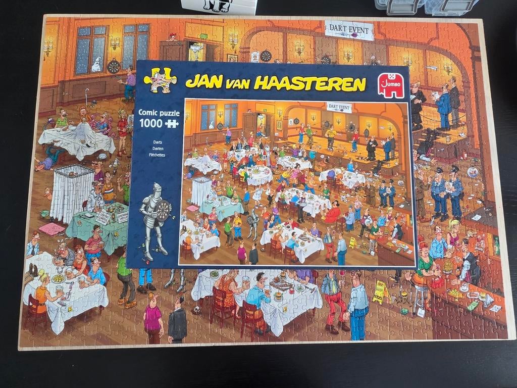 Jan van Haasteren - Darts, Ophalen of Verzenden, 500 t/m 1500 stukjes, Zo goed als nieuw