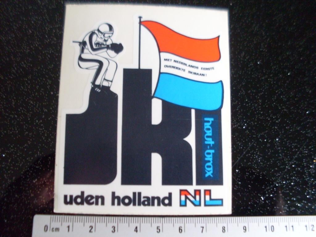 ruit sticker ski uden logo hout-brox overdekte skibaan skien, Ophalen of Verzenden, Zo goed als nieuw, Bedrijf of Vereniging