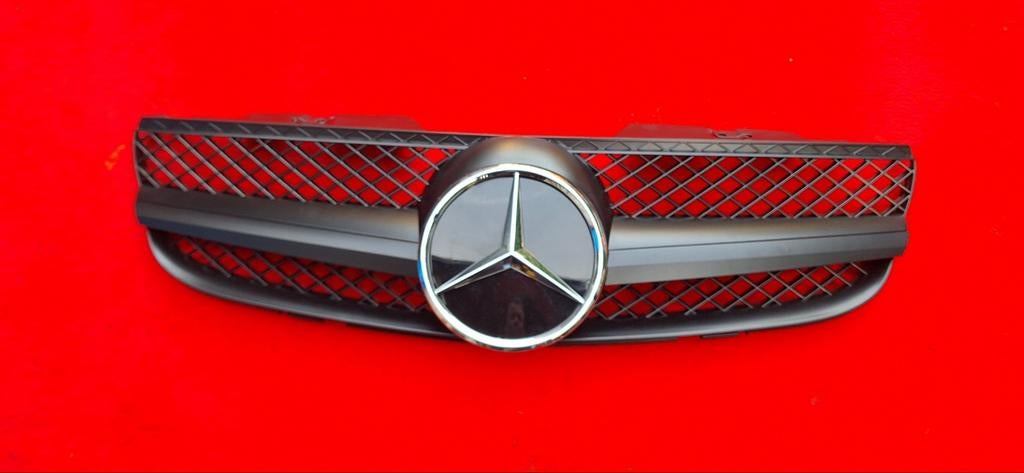 Mercedes R230 SL AMG Look Grill Sportgrill Bumpergrill, Auto-onderdelen, Ophalen of Verzenden, Nieuw, Mercedes-Benz, Motorkap