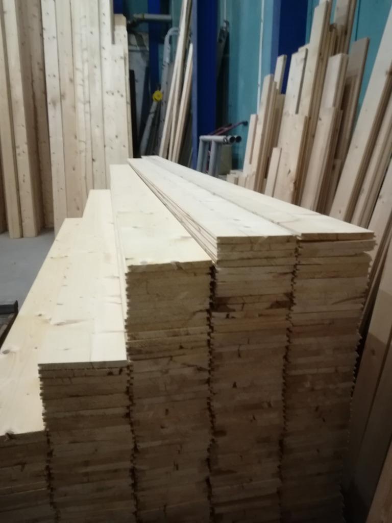 Oud vuren vloerdelen 18mm dik 14, 16 en 18cm breed PRACHTIG, Ophalen, Gebruikt, Minder dan 25 mm, Plank