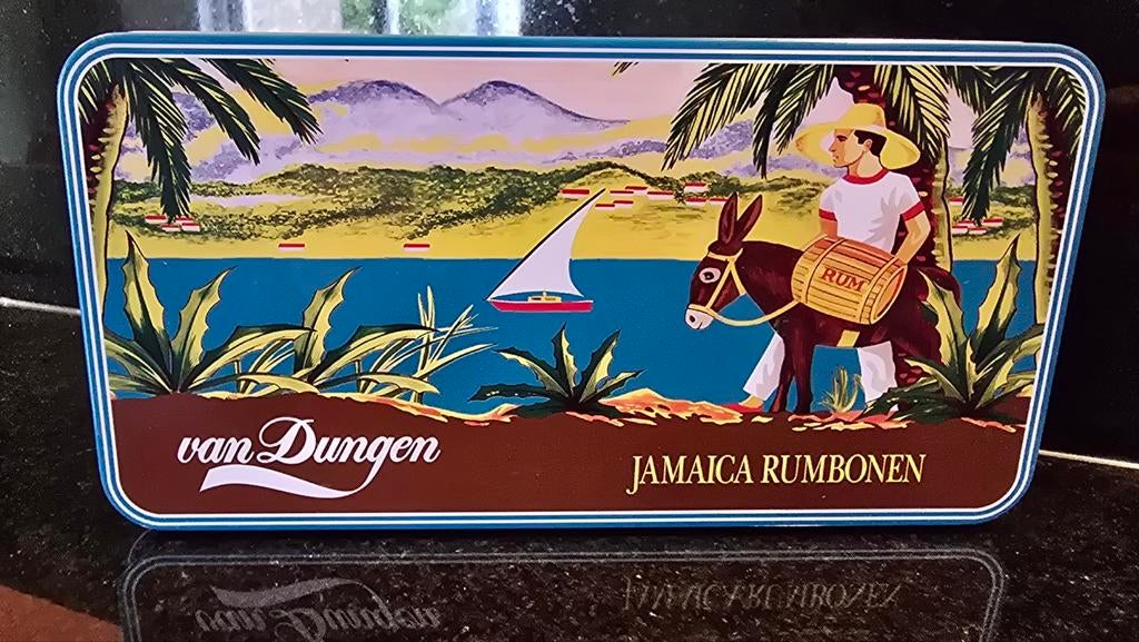 Vintage Van Dungen Jamaica Rumbonen Blik, Verzamelen, Ophalen of Verzenden