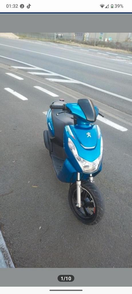 Peugeot Kisbee RS50 4T - Scooter, Fietsen en Brommers, Scooters | Peugeot, Ophalen, Gebruikt, Overige modellen, Maximaal 45 km/u