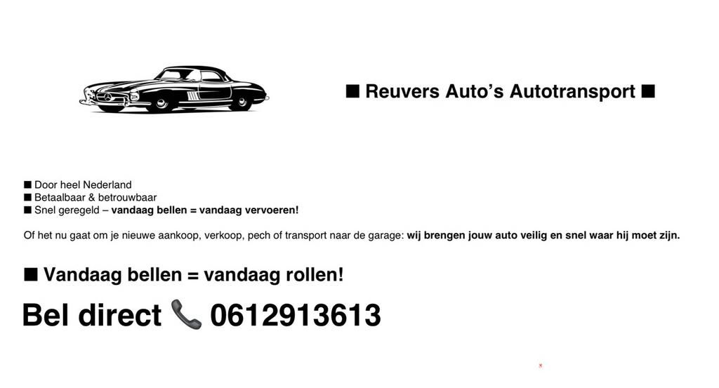 Autotransport – Auto,Motor, Bus – Heel NL – Direct prijs
