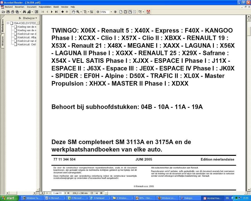 Werkplaatsboek Dialogys met Alle RENAULT tot 2007 op 4x CD, Auto diversen, Handleidingen en Instructieboekjes, Ophalen of Verzenden