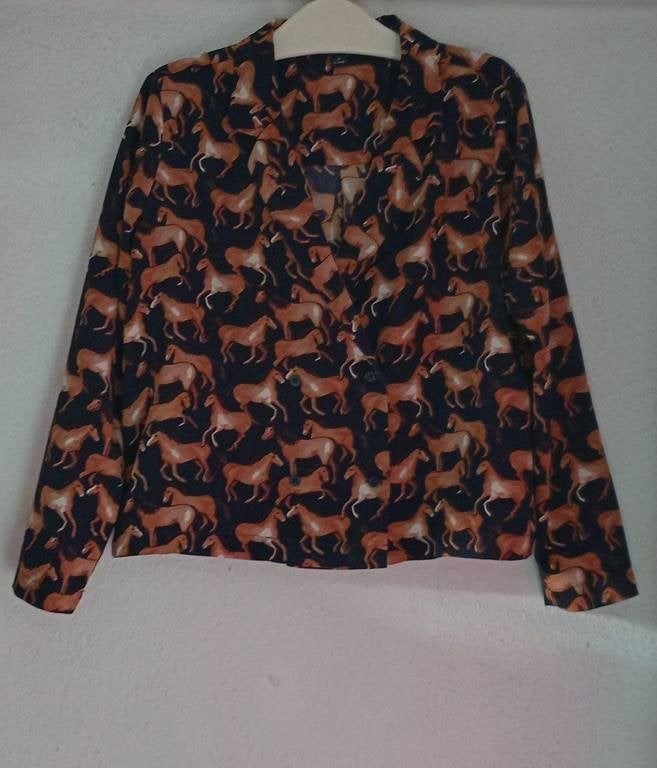 Monki jasje jacket blouse M, Maat 38/40 (M), Blauw, Ophalen of Verzenden, Zo goed als nieuw
