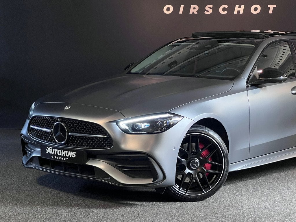 Mercedes-Benz C-klasse 300 e AMG Line Limousine MagnoMatt/ P, Automaat, Achterwielaandrijving, Gebruikt, Zwart