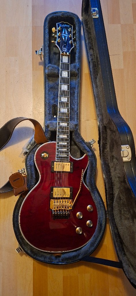 Epiphone Les Paul Alex Lifeson Custom Inc originele koffer., Muziek en Instrumenten, Ophalen, Zo goed als nieuw, Solid body, Epiphone