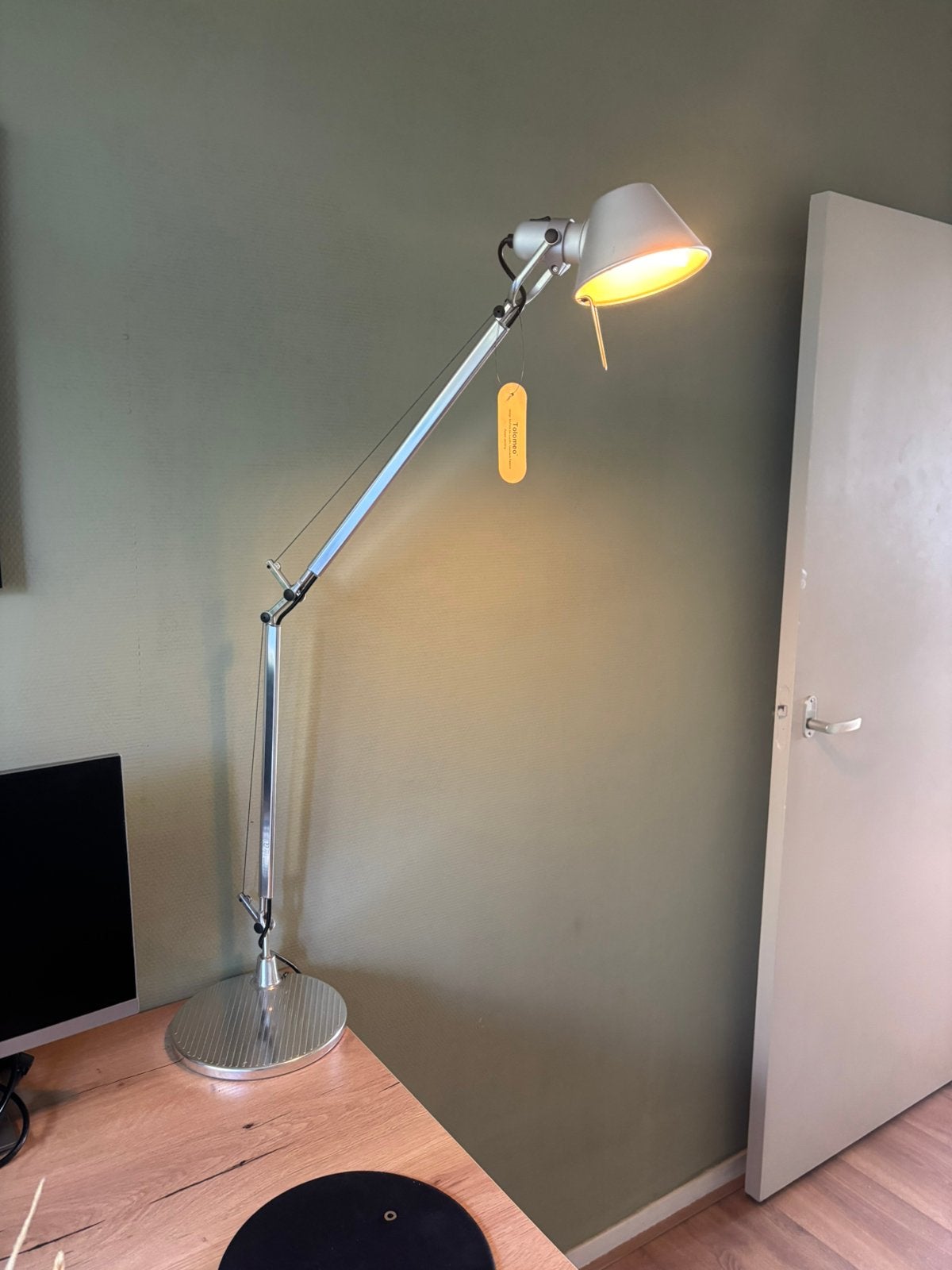 Verstelbare lamp, Zilver, Ophalen
