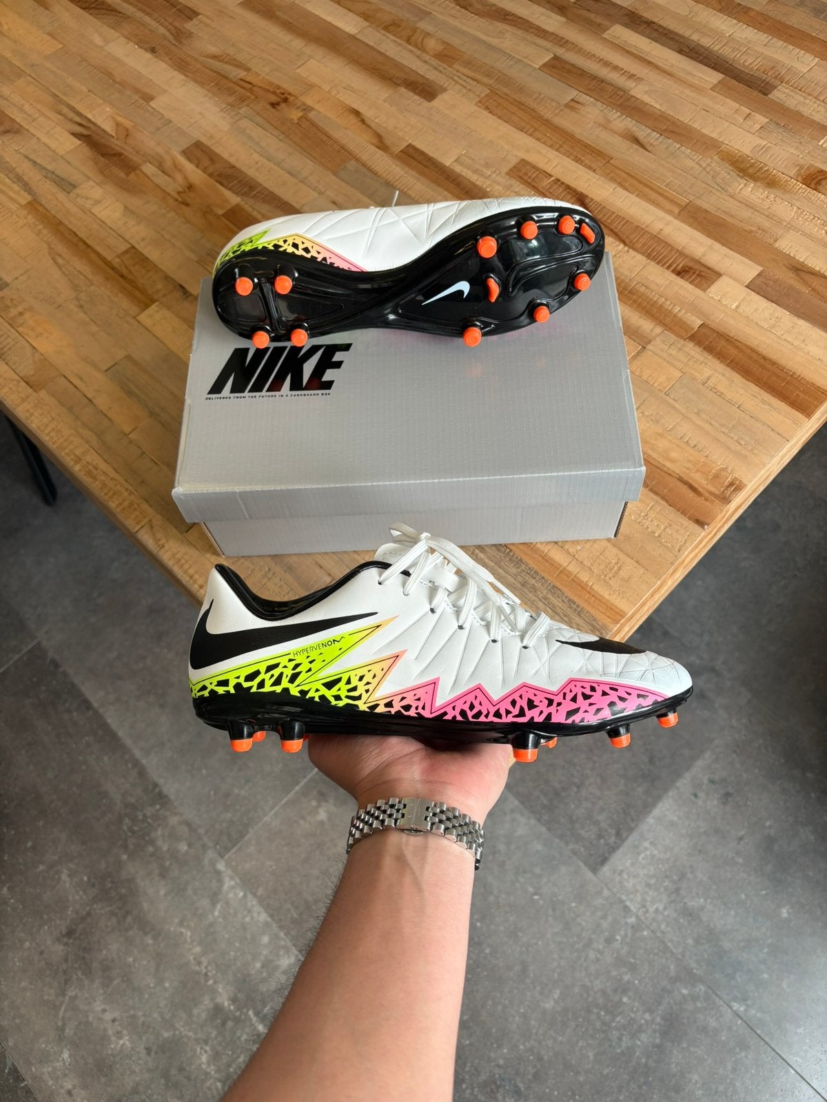 Nike Hypervenom Phantom 2 FG 41,44, Sport en Fitness, Voetbal, Maat XS of kleiner, Ophalen of Verzenden, Nieuw, Schoenen