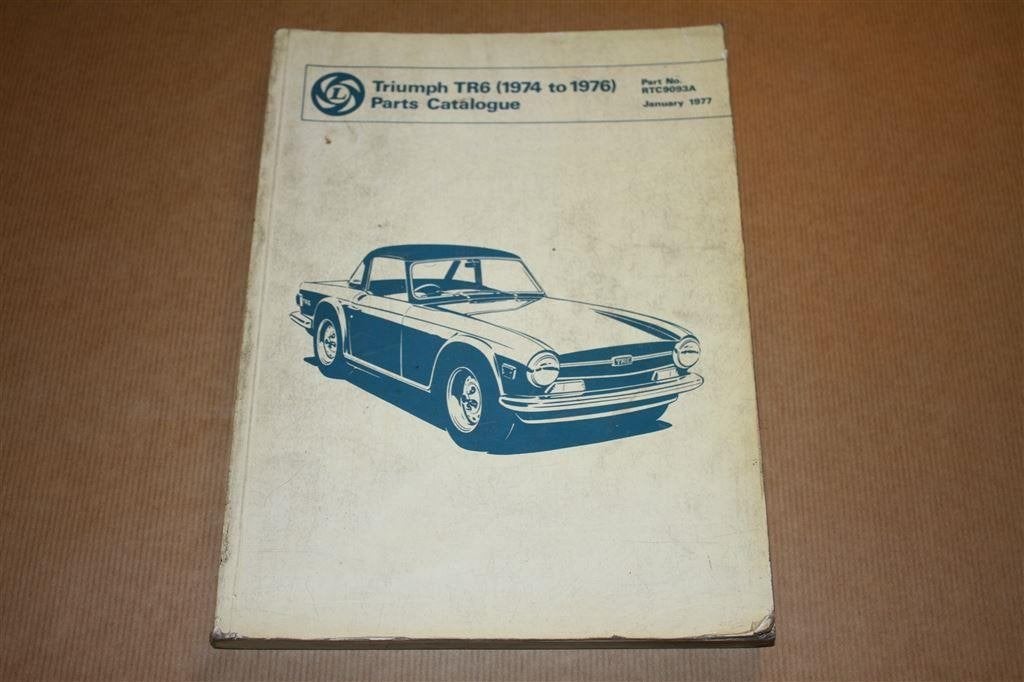 Triumph TR6 [1974 to 1976] Parts Catalogue, Ophalen of Verzenden
