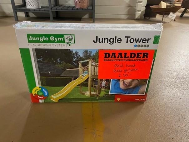 Jungle gym kit t.b.v. speeltoestel Tower, Kinderen en Baby's, Speelgoed | Buiten | Speeltoestellen, Gebruikt, Glijbaan, Ophalen