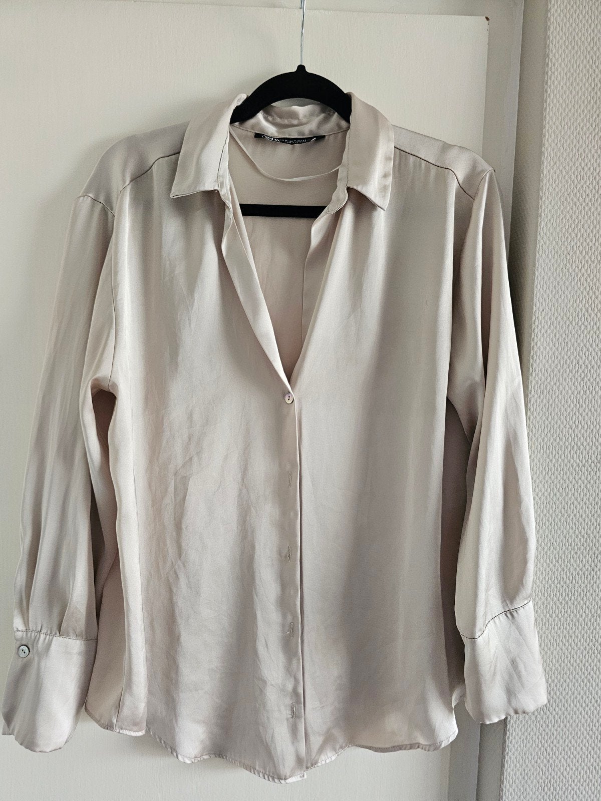 Zara satijnen blouse maat M, Kleding | Dames, Maat 38/40 (M), Ophalen of Verzenden, Zo goed als nieuw, Zara