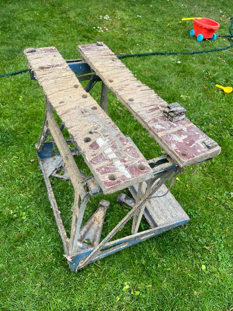 Workmate met uitklapbare pootjes, Doe-het-zelf en Verbouw, Werkbanken, Ophalen, Gebruikt, 70 tot 120 cm, Inklapbaar
