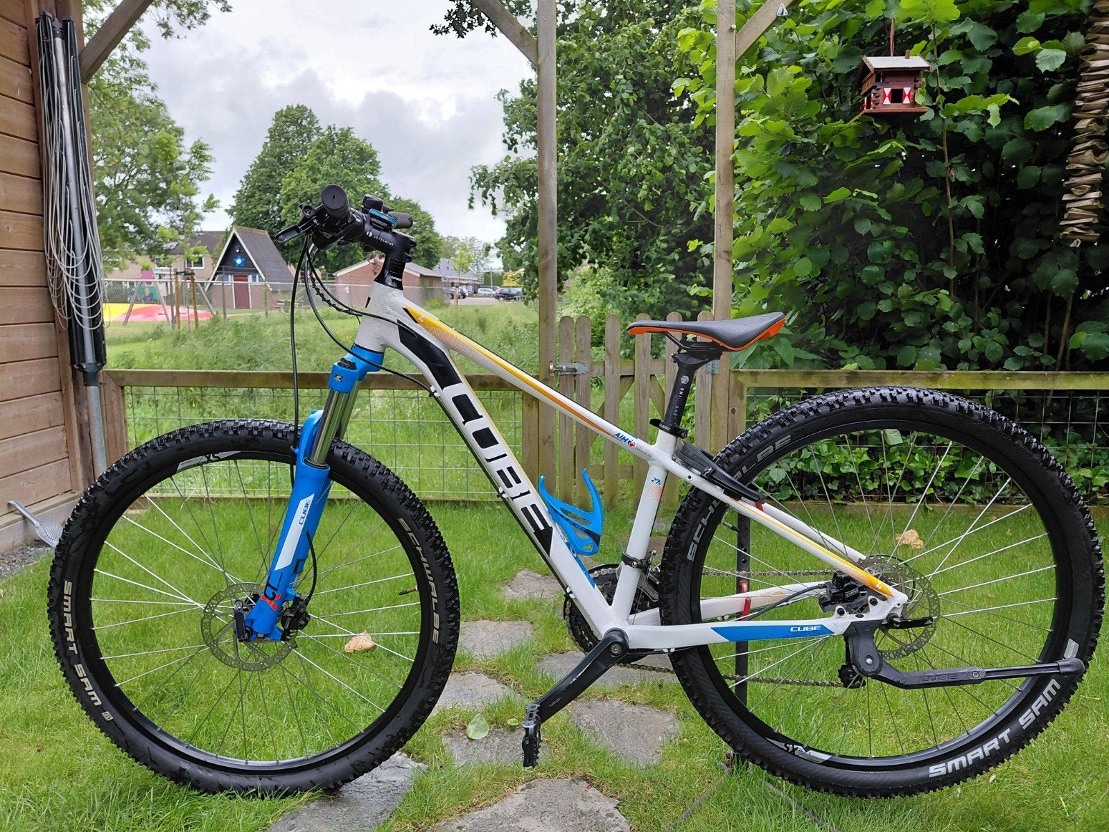 STOERE MOUNTAINBIKE CUBE AIM CMPT FRAMEMAAT S, Versnellingen, Zo goed als nieuw, Cube, Schijfrem