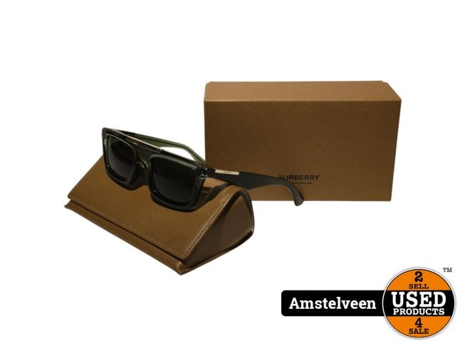 Burberry B4451-U Zonnebril Green | Nette Staat, Burberry, Gebruikt, https://www.burberry.com/contact-us/, Horseferry House, Horseferry Road, London SW1P 2AW, Verenigd Koninkrijk