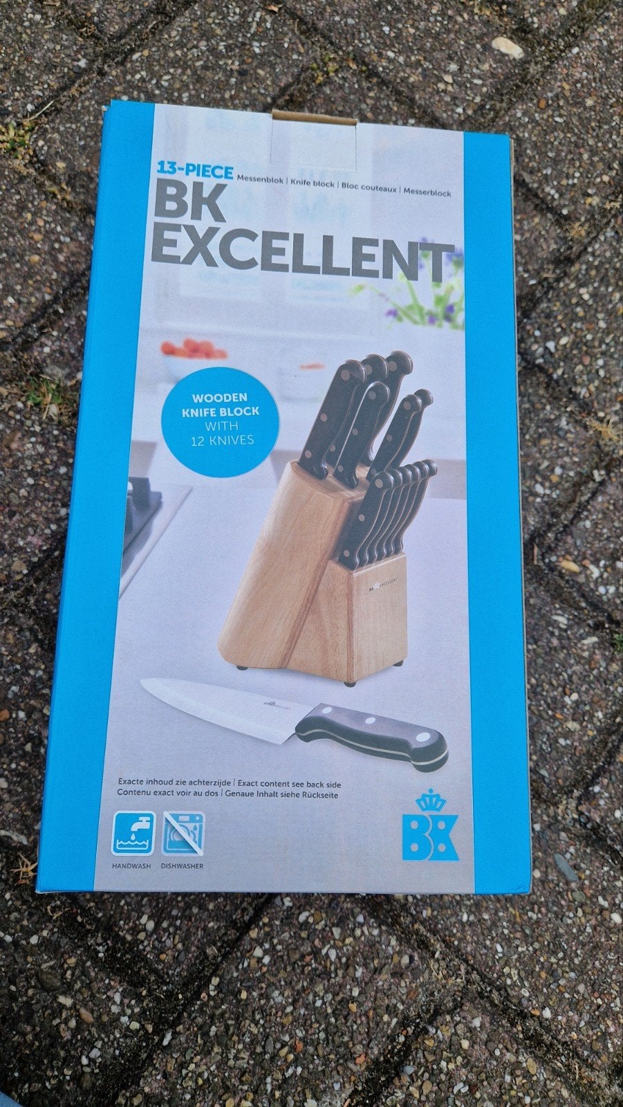 BK Excellent 13-delige messenset met houten messenblok, Huis en Inrichting, Overige typen, Ophalen of Verzenden, Nieuw, Overige merken