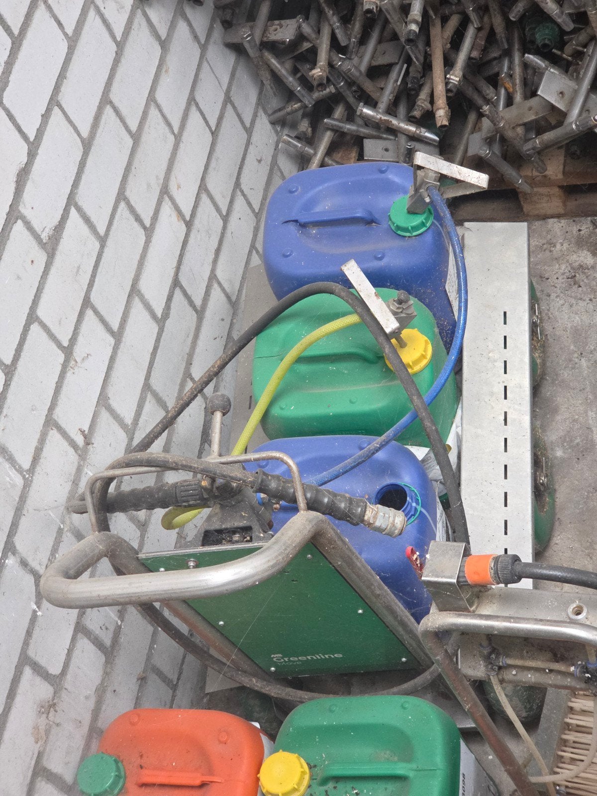 greenline combi wagen ontsmetting en inweken, Ophalen