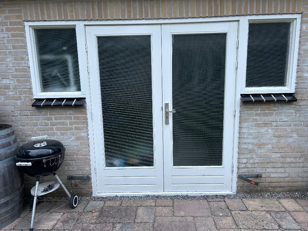 Dubbele buitendeuren en ramen en kozijnen, Doe-het-zelf en Verbouw, Deuren en Horren, Ophalen, Gebruikt, 80 tot 100 cm, Minder dan 200 cm