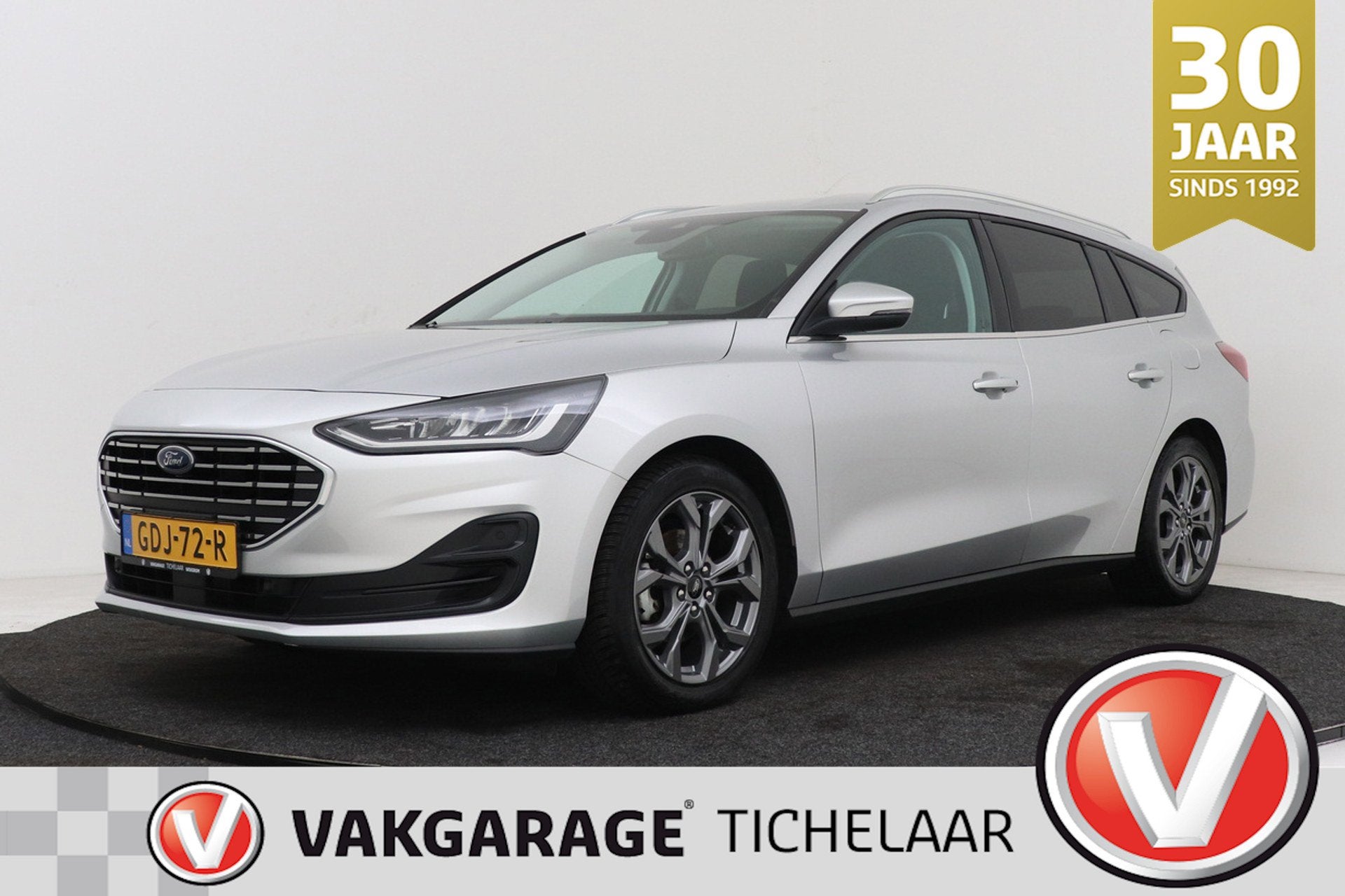 Ford Focus Wagon 1.0 EcoBoost Hybrid Titanium | Org NL | Car, Auto's, Ford, Stof, Gebruikt, Origineel Nederlands, 155 pk