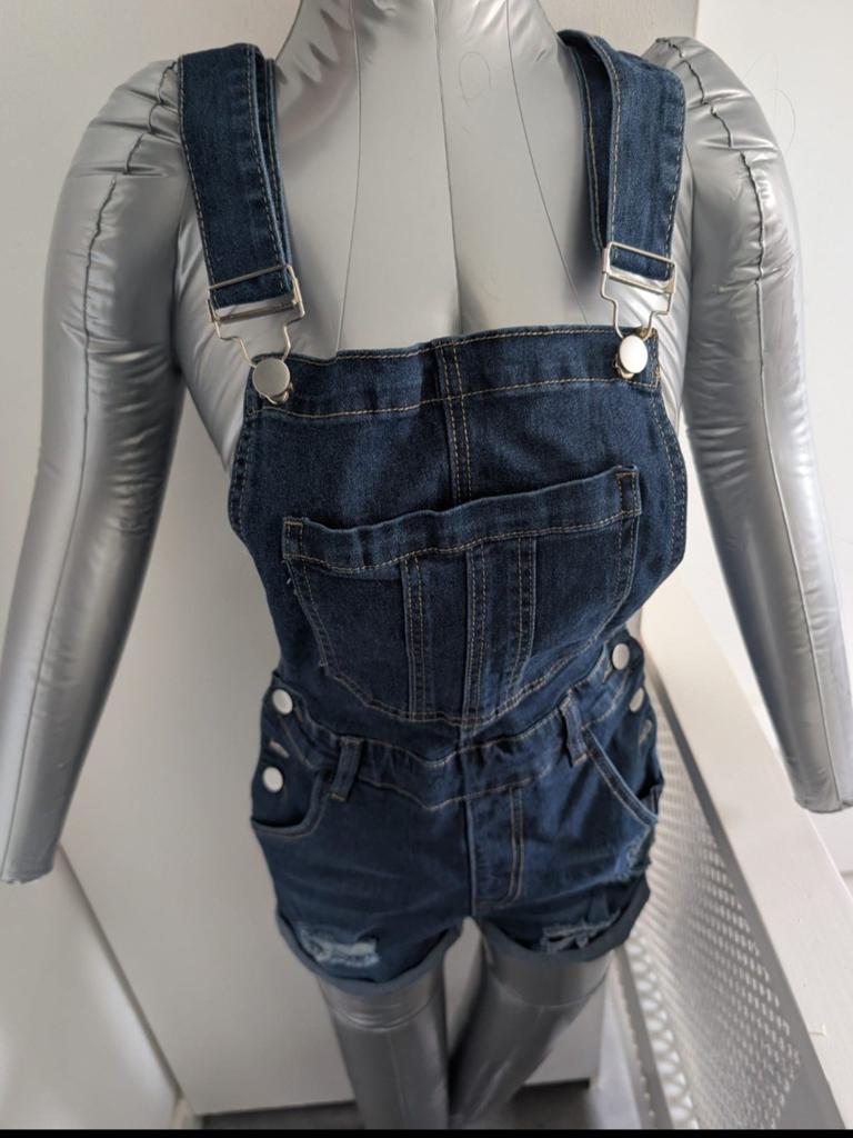 Kort model tuinbroek maat xs-s, Kleding | Dames, Jumpsuits, Ophalen of Verzenden, Nieuw, Maat 34 (XS) of kleiner, Blauw