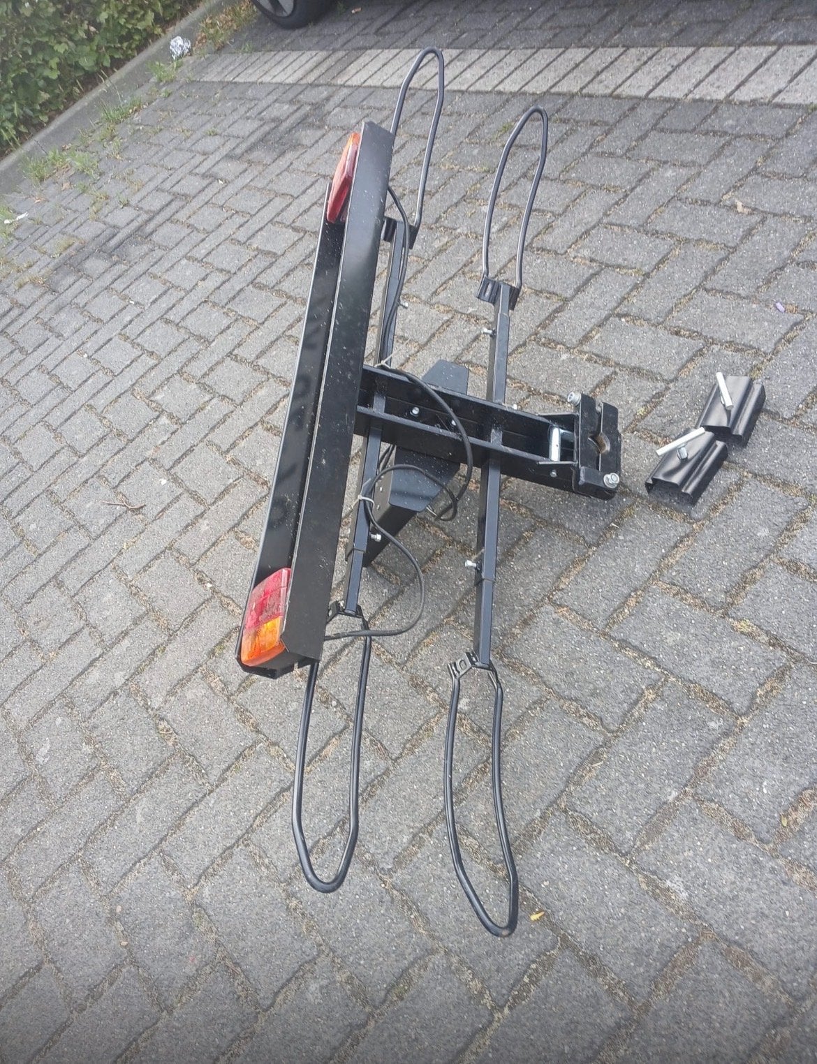 Handige fietsendrager voor trekhaak, Ophalen, 2 fietsen, Gebruikt, Trekhaakdrager