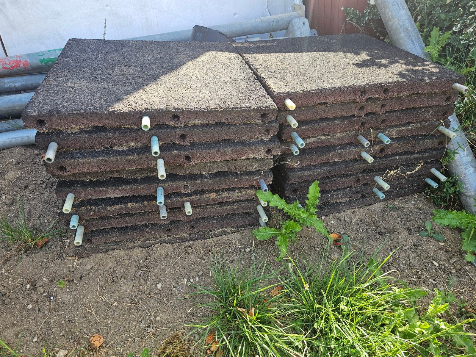 Rubber tegels, Tuin en Terras, Ophalen, Overige materialen
