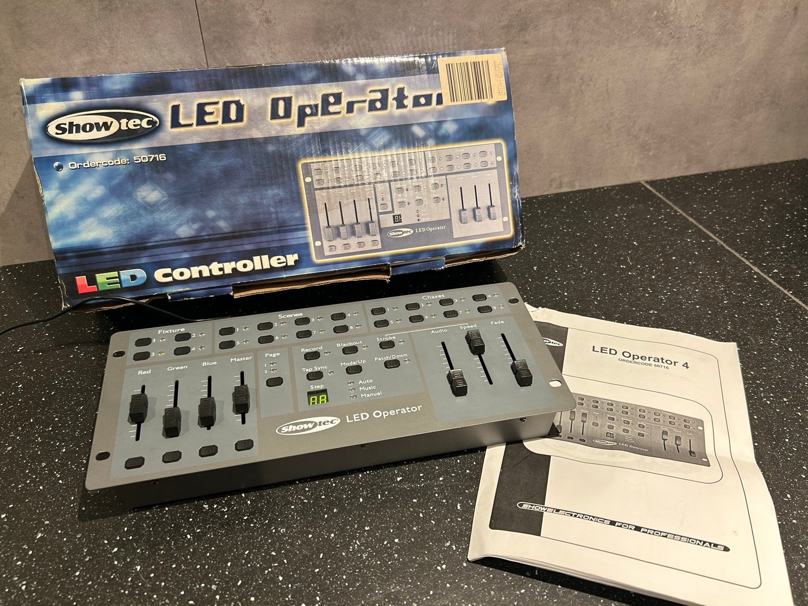 Showtec LED Operator 4 DMX Controller - DMX lichttafel, Muziek en Instrumenten, Licht en Laser, Zo goed als nieuw, Licht, Geluidgestuurd