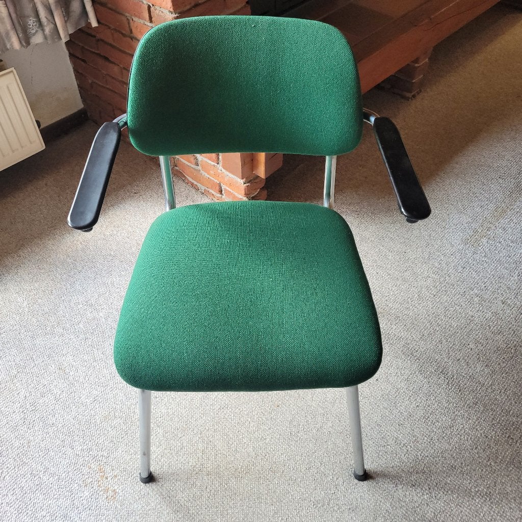 Vintage design kantoorstoel, Ophalen, Gebruikt, Groen, Bureaustoel
