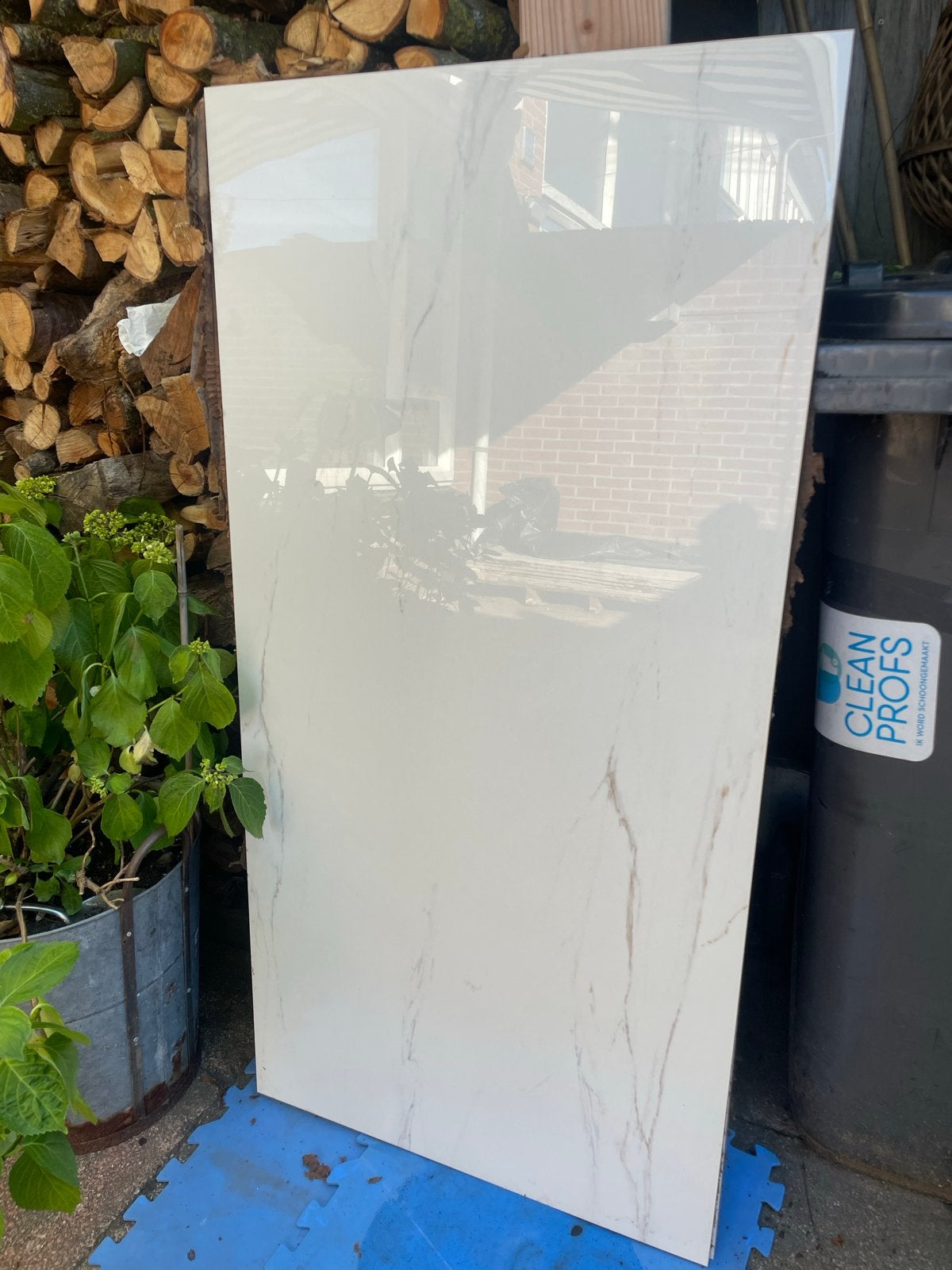 Marmerlook porseleinen Tegels Cerrad ongeveer 10m2, Doe-het-zelf en Verbouw, Tegels, Ophalen, 60 cm of meer, Zo goed als nieuw