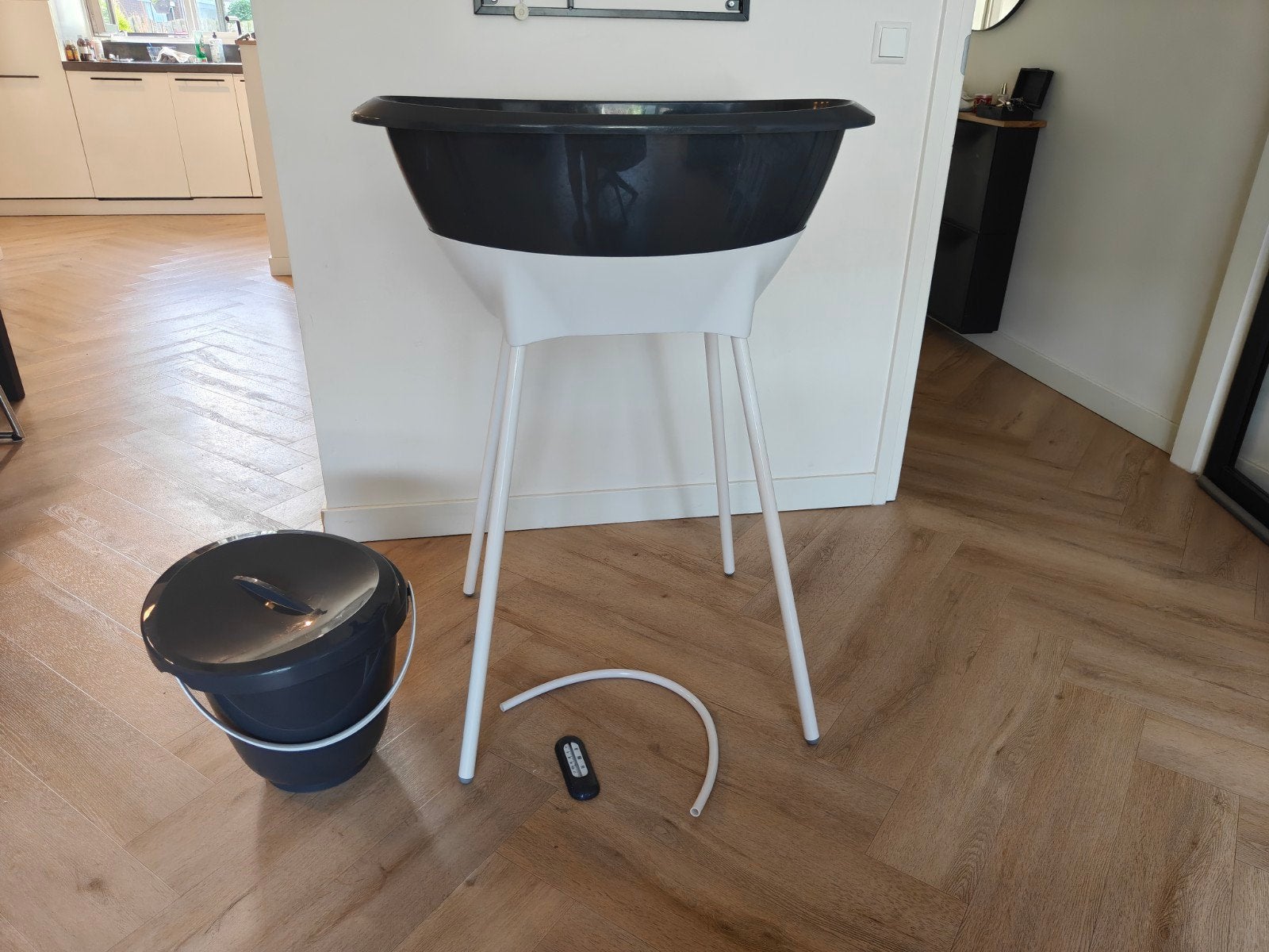 Luma badset: badje, babyverkleiner, thermometer, Tummy Tub, Ophalen, Gebruikt, Badje, Overige merken