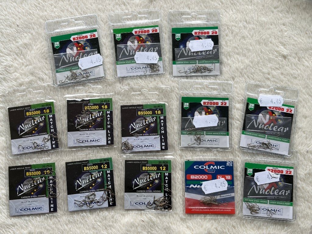 adv 344 / NIEUW mixset 13 pakjes haakjes COLMIC, Ophalen of Verzenden, Nieuw, Haak