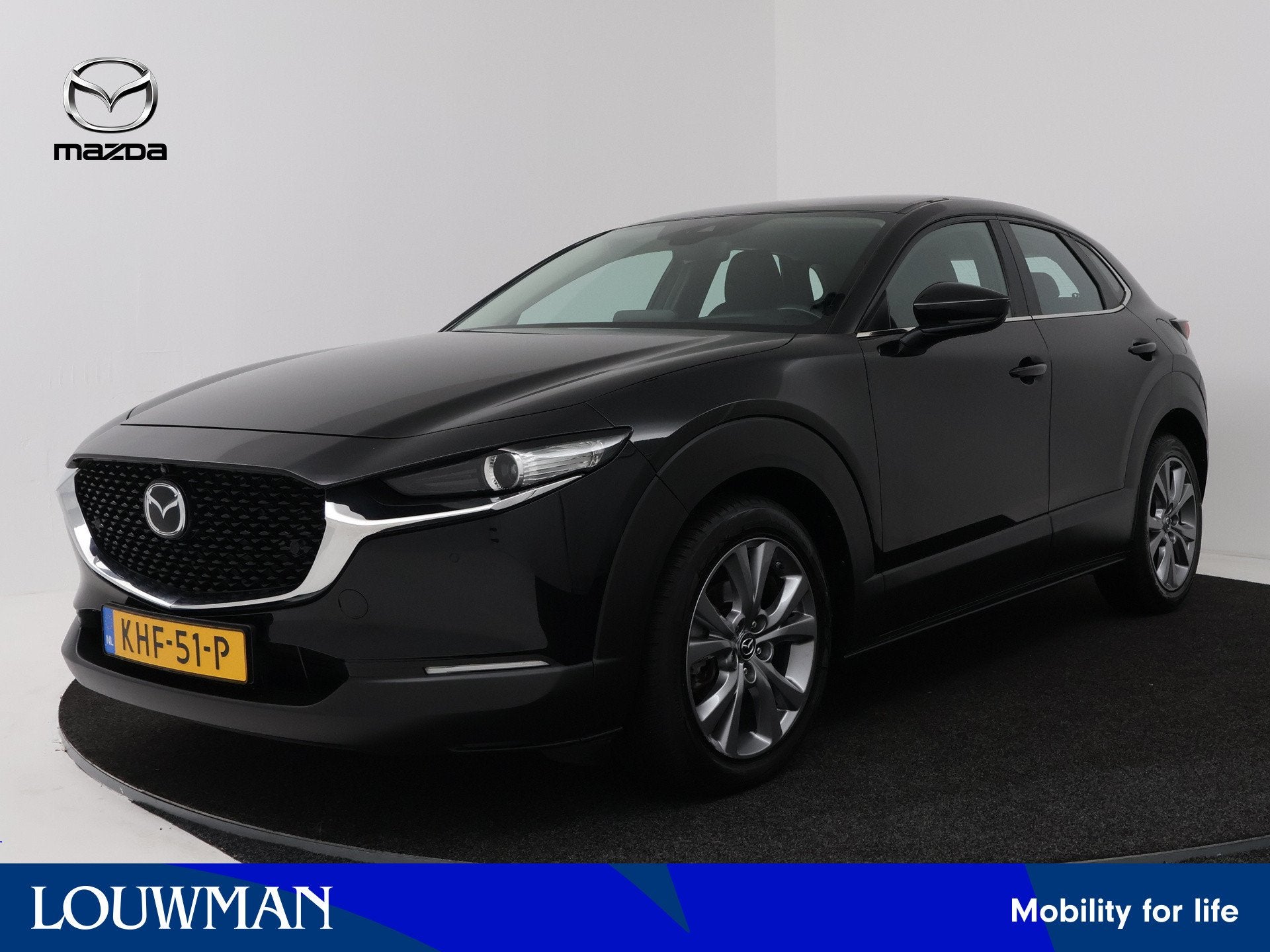 Mazda CX-30 2.0 e-SkyActiv-X M Hybrid Luxury Limited | 360 C, Gebruikt, Zwart, Leder, Bedrijf