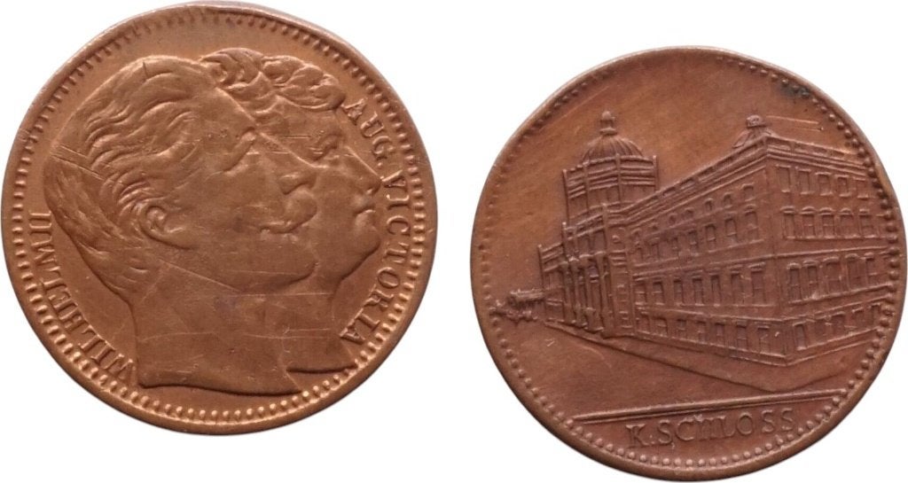 Jeton 19e eeuw, Duitse Keizerrijk, Wilhelm II, Verzenden, Duitsland, Losse munt