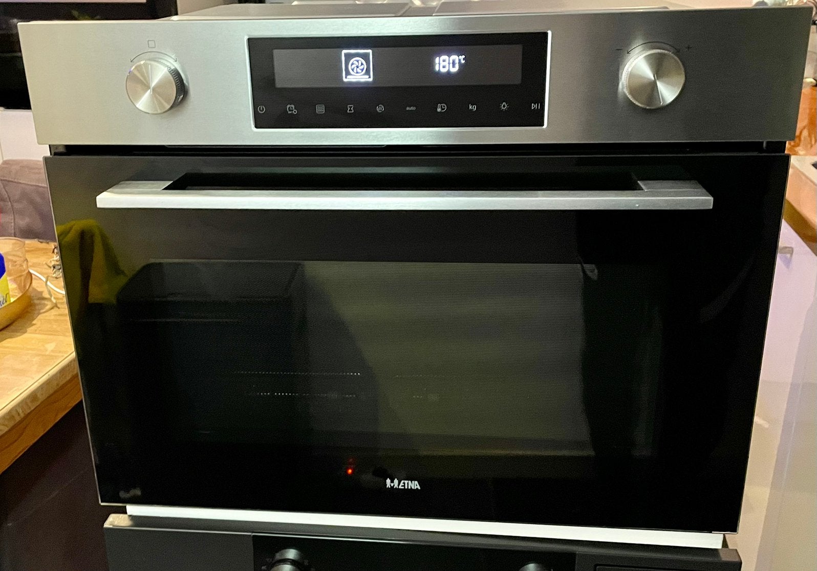 ZGAN!!! ETNA inbouw Combi OVEN/Magnetron CM450RVS, Combimagnetron, Crisp, Ophalen of Verzenden, Zo goed als nieuw