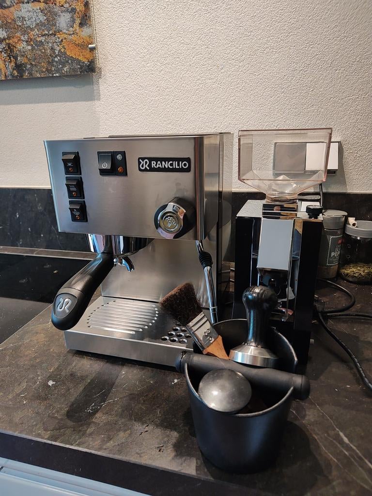 rancilio silvia v5 espresso machine, 10 kopjes of meer, Ophalen, Koffiemachine