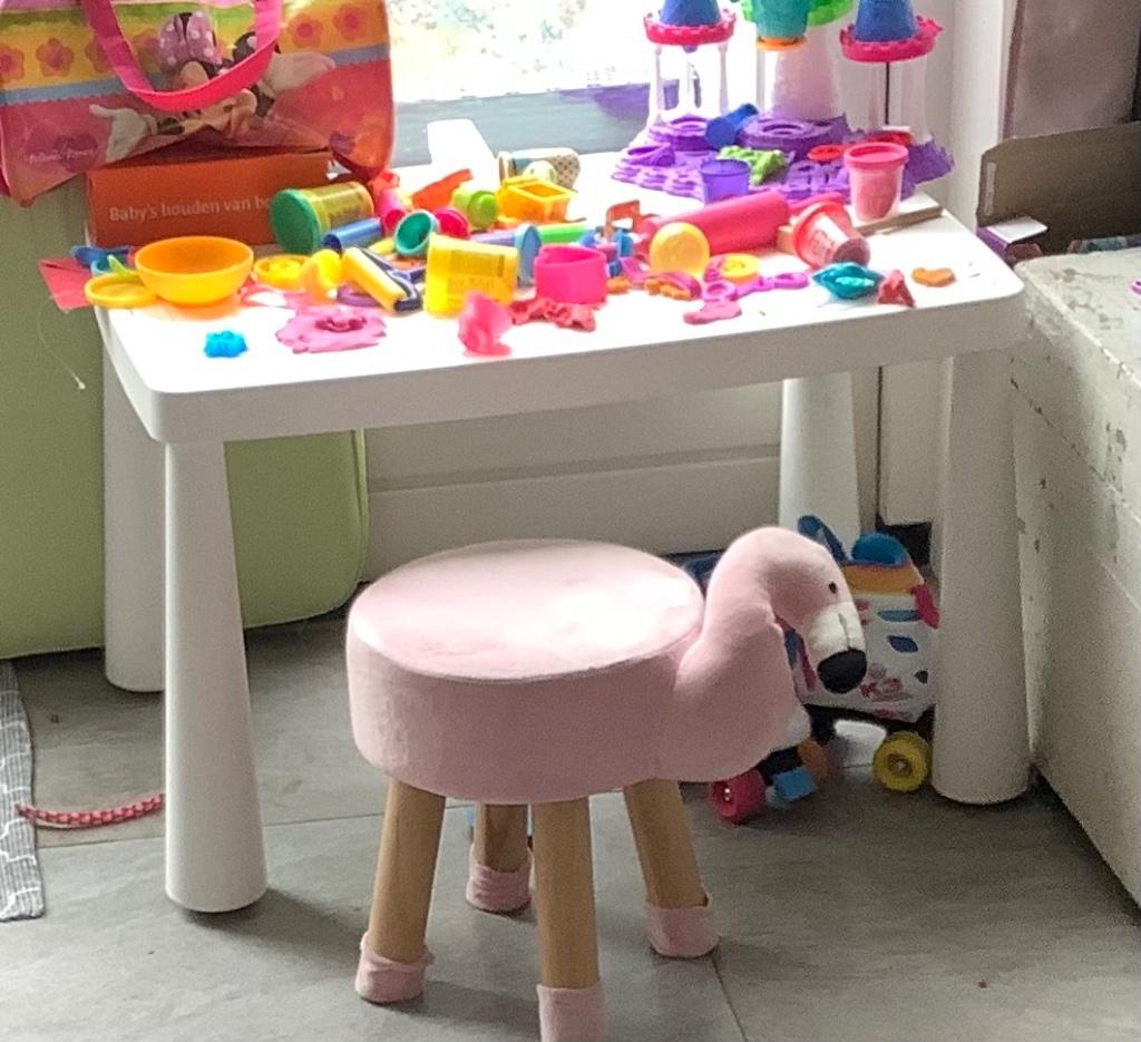 Mammut IKEA kindertafel & flamingo stoel, Ophalen, Gebruikt, Tafel(s)