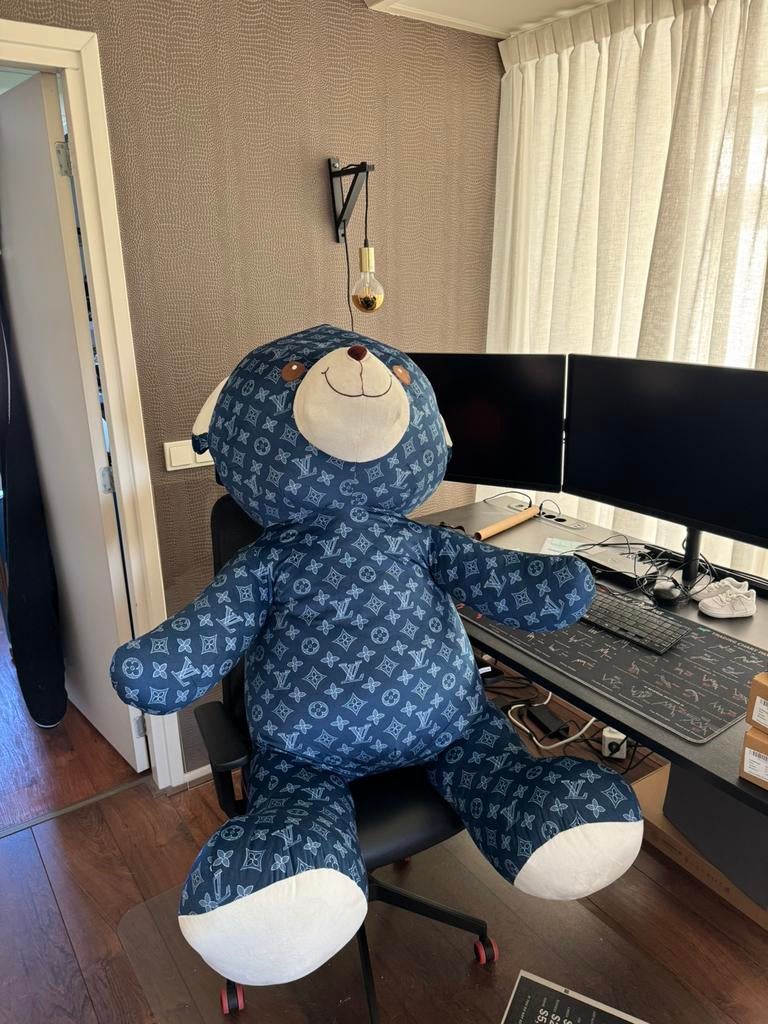 Grote Louis Vuitton Stijl Knuffelbeer XXL LV, Ophalen, Zo goed als nieuw