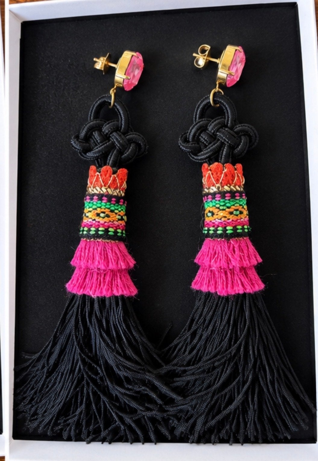 Goldy jewels oorbellen, Sieraden, Tassen en Uiterlijk, Overige materialen, Hangers, Zwart, Nieuw