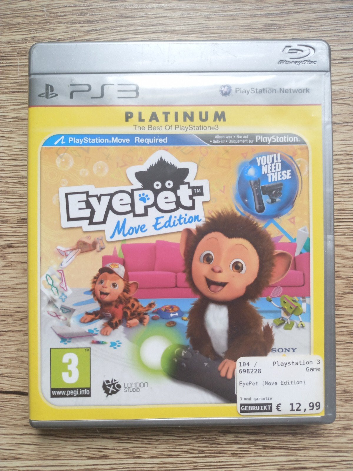 EyePet Move Edition PS3 - Gebruikt, Gebruikt, Overige genres, 1 speler, Ophalen of Verzenden