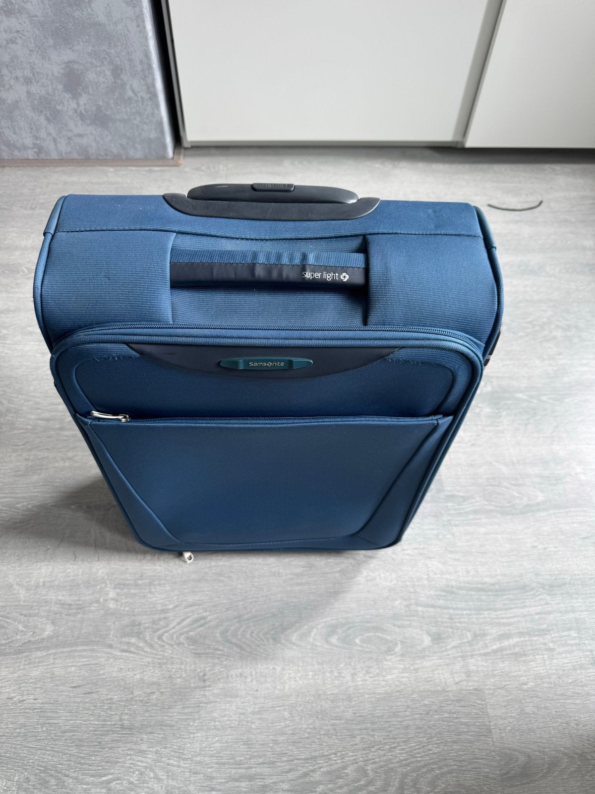 Samsonite Super Light Koffer - Blauw, Handbagage, Ophalen, 40 tot 60 cm, Gebruikt, 20 tot 30 cm