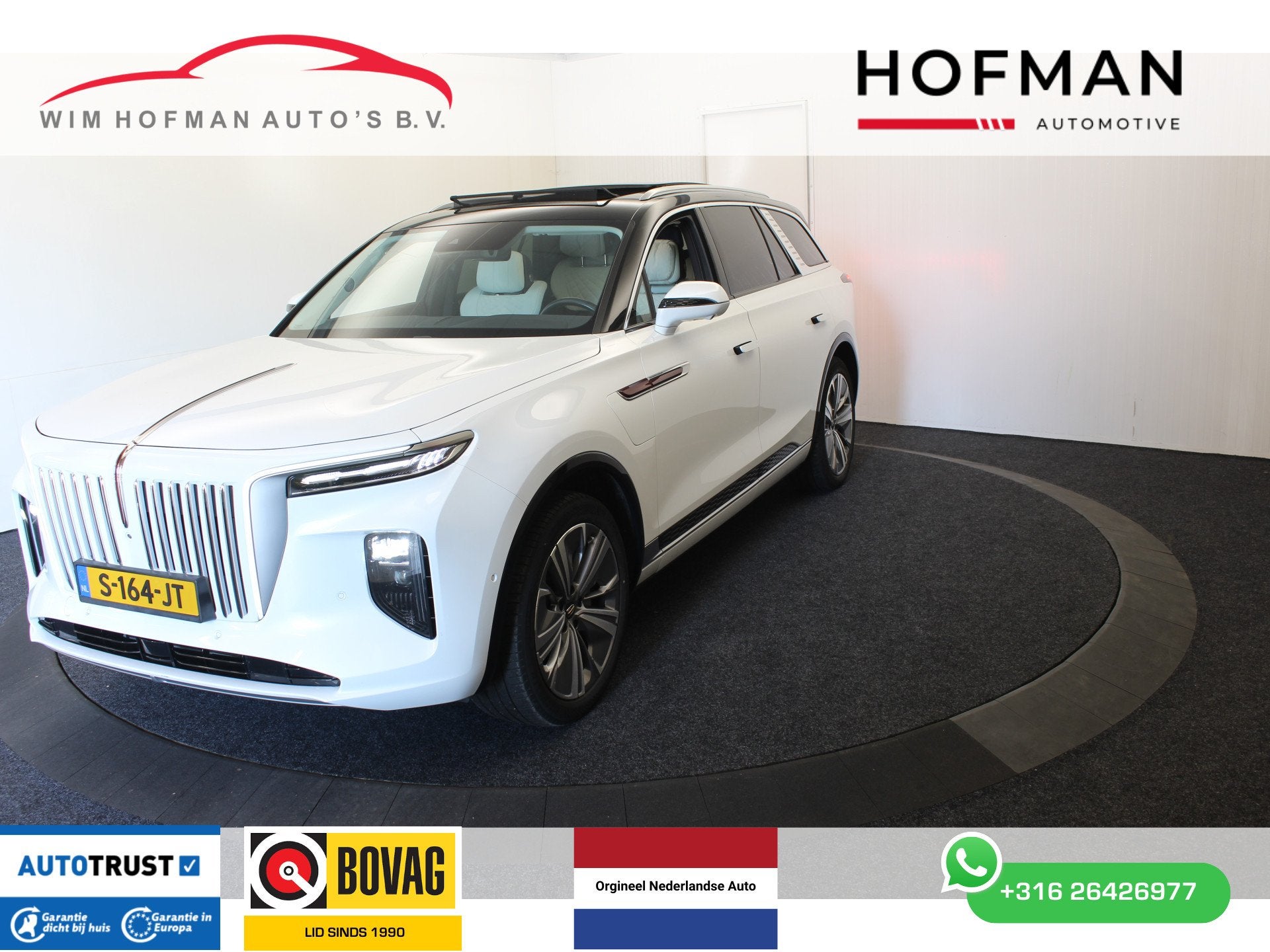 Hongqi E-HS9 President 99 kWh | Pano | Leder | Massage 360°, Automaat, Verwarmde buitenspiegels, 137 €/maand, Vierwielaandrijving