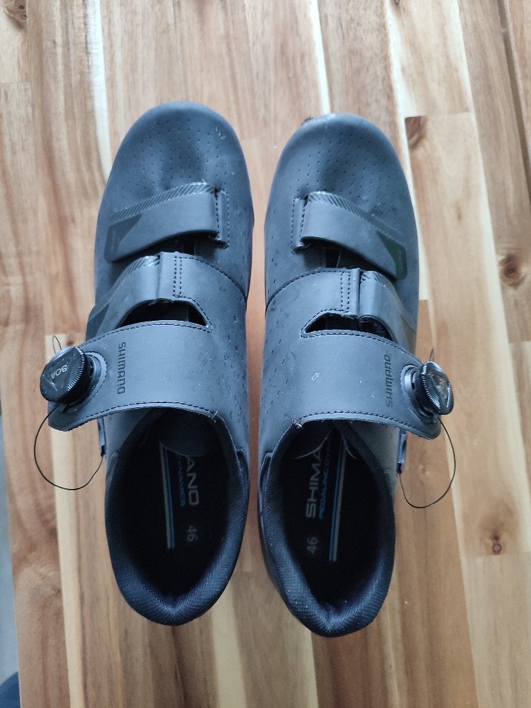 SHIMANO RP400 Wielrenschoenen Zwart Heren maat 46, Ophalen of Verzenden, Gebruikt, Schoenen