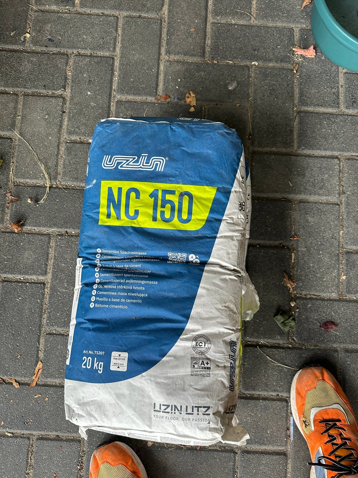 Uzin NC 150 Egalisatiemortel 2 x 20 kg, Ophalen, Nieuw, Overige materialen, Overige typen