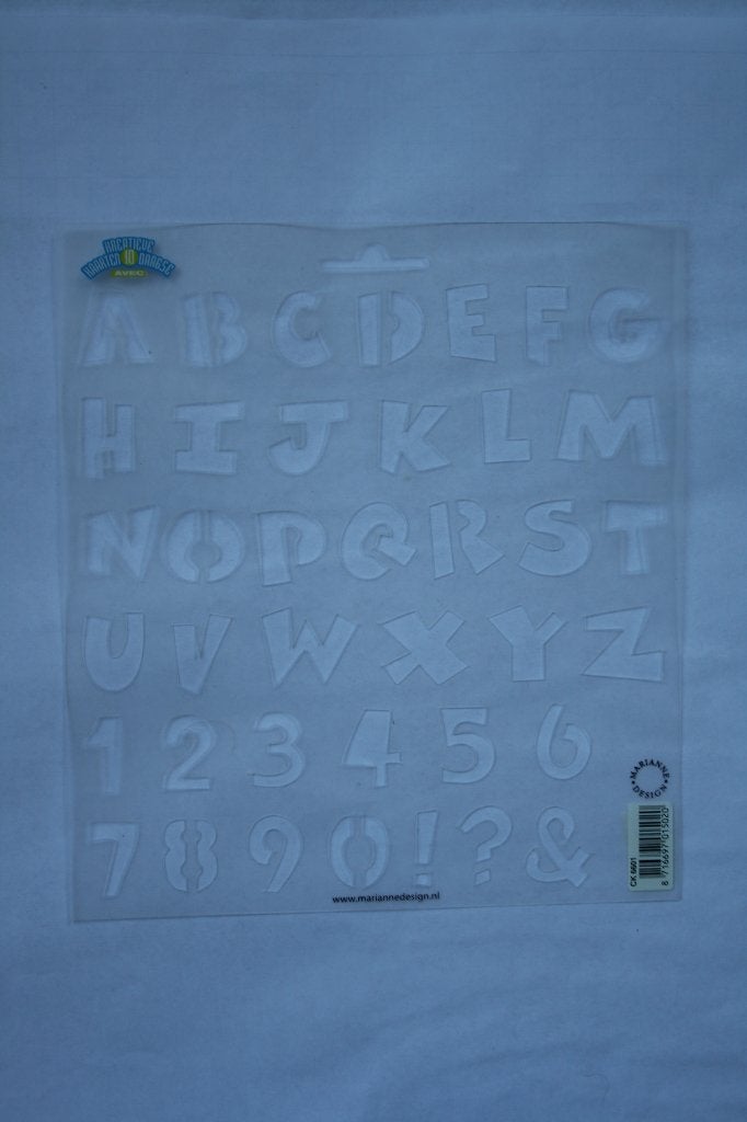 Stencil alfabet/cijfers CK6601, Verzenden, Nieuw, Frame of Mal, Overige merken