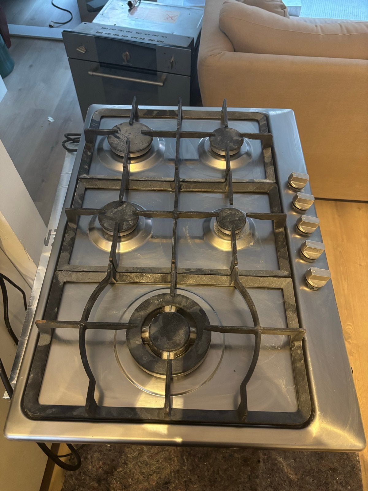 Compleet Inbouw Gasfornuis - Boretti, Witgoed en Apparatuur, Kookplaten, Ophalen, Gebruikt