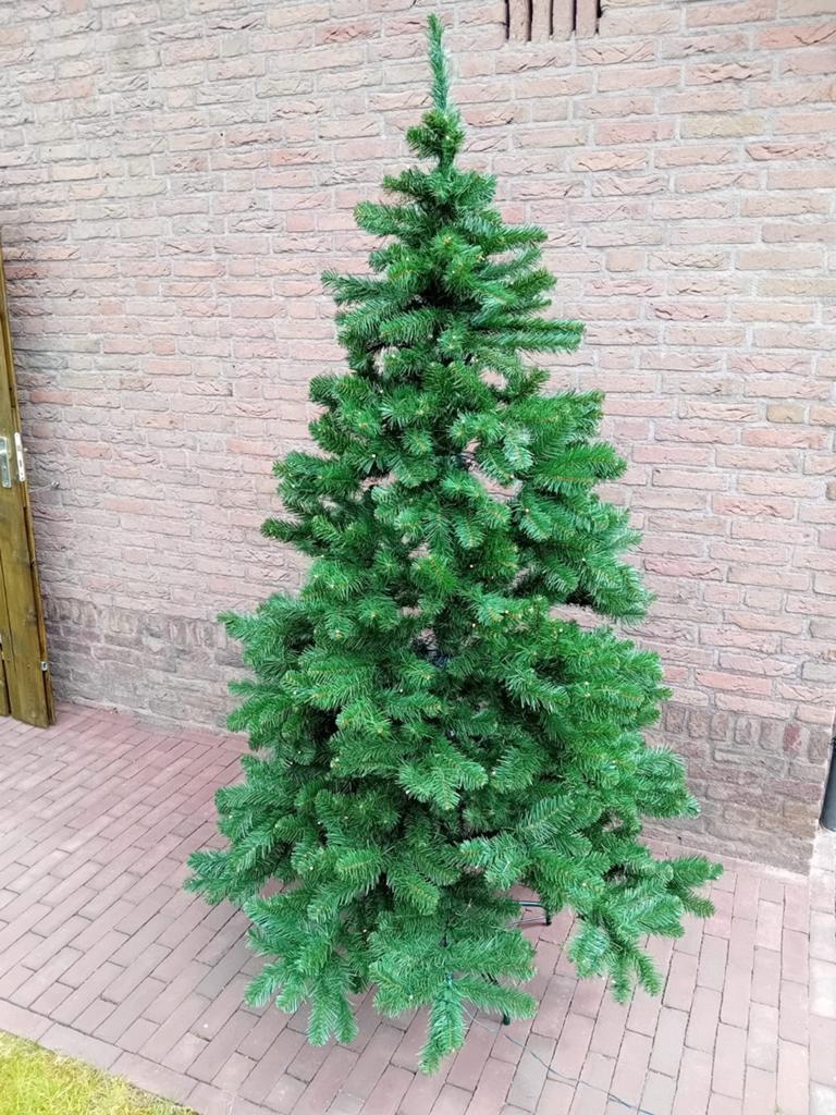 Triumph kerstboom 215 cm New Jewel Green met LED verlichting, Diversen, Kerst, Ophalen